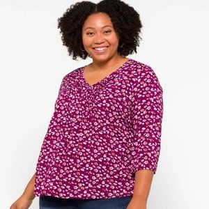 Maley Pleated Detail Top